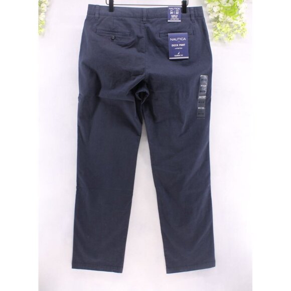 Nautica Men's Classic Fit Deck Pant True Navy Sz 34X32 - Picture 2 of 14